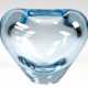 Herz-Vase, Lütken für Holmegaard, signiert, hellblaues Glas, H. 9 cm - photo 1