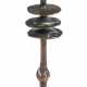 Bronze-Kerzenleuchter, 1-kerzig, Entwurf Karl Ulrich Meyring, Postmoderne, H. 27 cm - Foto 1