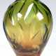 Vase, Erich Jachmann für WMF, um 1920, mehrfarbiges dickwandiges Glas im Verlauf, ovaler Ornamentschliff, H. 19 cm - фото 1