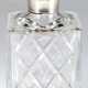 Whisky-Karaffe, Kristallglas mit Silber-Montur, J.B. Chattaly & Sons, Birmingham 1973, eingeschliffener Stopfen, 24,5x10x10 cm - photo 1