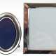 2 diverse Fotorahmen, versilbert, dabei oval, ges. 10,5x7,5 cm und rechteckig, ges. 13x10,5 cm - photo 1