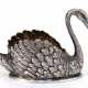 Saliere in Form eines Schwanes, 900er Silber, L. 6 cm - Foto 1