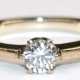 Brillant-Ring, 585er WG, ausgefaßt mit 1 Brillanten von ca. 0,41 ct., VVS-VS, Ges.-Gew. 3,62 g, RG 52 (Wiederbeschaffungswert lt. Expertise 2.290,- €) - photo 1