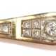 Brillant-Armband, 18 k GG/WG, ausgefaßt mit 11 Brillanten mit Altschliff, davon 1x ca. 0,20 ct. und 10x ca. 0,03 ct. und 8 Diamanten von zus. ca. 0,06 ct., VS-Si, Steckschloß, Sicherheitsacht, Ges.-Gew. 9,96 g, L. ca. 16… - Foto 1