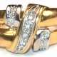 Brillant-Ring, 750er GG, ausgefaßt mit 8 Brillanten von zus. ca. 0,08 ct., Ges.-Gew. 6,90 g, RG 55 - photo 1