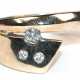 Brillant-Ring, 750er GG,ausgefaßt mit 3 Brillanten von zus. ca. 0,12 ct., Ges.-Gew. 9,25 g, RG 54 - Foto 1