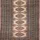 Teppich, beige/braun ornamental gemustert, Ecke defekt, Reinigung empfohlen, 155x97 cm - Foto 1