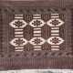 Teppich, beige/braun mit ornamentalem Muster, Reinigung empfohlen, 124x112 cm - photo 1
