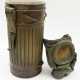 Wehrmacht: Gasmaske mit Dose - Tarnfarbe. - фото 1