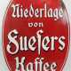 Reklame-Emailleschild: Niederlage von Fuesers Kaffee. - photo 1