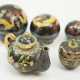 China: Cloisonné Runddosen und Kanne. - photo 1
