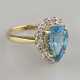 Prunkvoller Topasring mit Diamanten- Gelbgold 750/… - photo 1