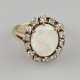 Opalring mit Diamanten- Gelbgold 585/000 (14 K), g… - photo 1