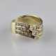 14K-Diamantring - Gelbgold 585/000, gestempelt, gl… - Foto 1
