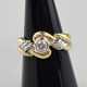 18K-Diamantring - Gelb-/Weißgold 750/000 (18K), ge… - photo 1