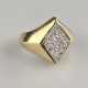 14 K-Goldring mit Diamanten - Gelbgold 585/000, ge… - photo 1