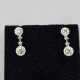 Ein Paar Diamant-Ohrhänger/-stecker (18K) - Weißgo… - Foto 1