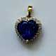 Tansanit-Brillant-Herzanhänger - 585/000 Gelbgold … - photo 1