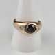 Brillant-Goldring - Rotgold 585/000, punziert, zen… - photo 1