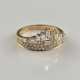 Goldring - Gelbgold 750/000 (18 K), Besatz mit Dia… - фото 1