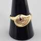 Goldring mit Rubin - Gelbgold 585/000 (14K), geste… - photo 1
