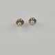 Ein Paar Diamant-Ohrstecker - Gelbgold 750/000, Be… - photo 1
