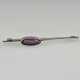 Vintage-Silberbrosche mit Amethyst - Silber, am Na… - фото 1