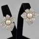 Ein Paar florale Vintage-Ohrclips - Attwood & Sawy… - photo 1