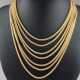 Vintage-Collier - Metall in Rotgoldoptik, 7-sträng… - Foto 1