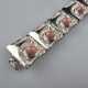 Vintage-Silberarmband - Gliederarmband mit 6 Rhodo… - Foto 1