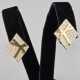 Ein Paar Vintage-Ohrclips - SWAROVSKI, goldfarbene… - Foto 1
