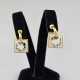 Ein Paar Vintage-Ohrclips - SWAROVSKI, goldfarbene… - Foto 1