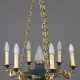 Prunkvolle Deckenlampe mit Schwanenarmen im Empire… - photo 1