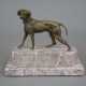 Tierskulptur "Jagdhund" - Bronze, braun patiniert,… - фото 1
