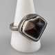 Herrenring mit Achatauge - Silberfassung, Ringkopf… - фото 1