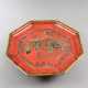 Holztablett - China, um 1900, oktogonale Form, Ran… - Foto 1