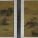 Zwei chinesische Rollbilder -20.Jh.- Zwei Flusslan… - photo 1