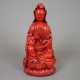Rotlackfigur "Guanyin" - China, um 1920, auf einem… - photo 1