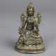 Grüne Tara (Shyama Tara) - kleine Bronze, auf dopp… - Foto 1