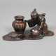 Miniatur-Figurengruppe - Japan, Bronzelegierung, d… - фото 1
