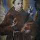 Hl. Antonius von Padua - polychrome Hinterglasmale… - Foto 1