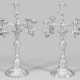 Paar Prunk-Girandolen im Barock-Stil Silber. 5-flg… - photo 1