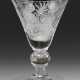 Barock-Trichterpokal Farbloses Glas. Mittig leicht… - photo 1