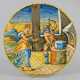 Seltener Istoariato-Teller (Tondino) mit Vulkan un… - photo 1