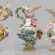Seltenes Trio monumentaler Elementvasen von Meisse… - photo 1