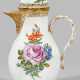 Feine Meissen Kaffeekanne mit Blumenmalerei Über d… - фото 1