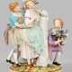 Große Meissen Figurengruppe "Die Annäherung". Orig… - фото 1