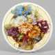 Große Wandzierplatte mit Blumendekor Runde, flach … - фото 1
