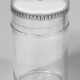 Runde Glasdose Silber und Glas. Zylindrischer Glas… - фото 1