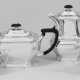 Elegantes Kaffee- und Teeservice Sterlingsilber. 4… - Foto 1